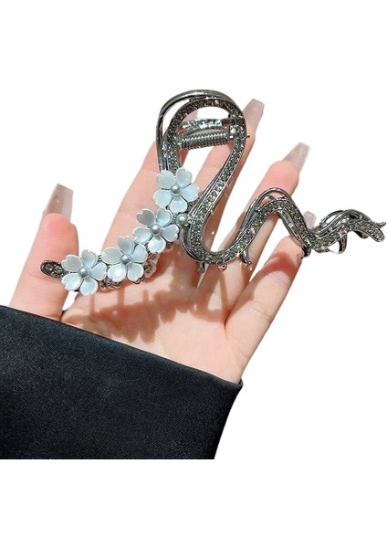 Rhinestone Saçak Plakası Köpekbalığı Klipsi Saç Aksesuarları (Yurt Dışından)