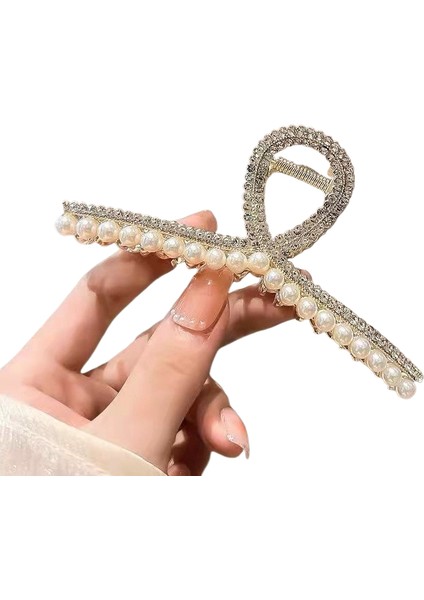 Rhinestone Saçak Plakası Köpekbalığı Klipsi Saç Aksesuarları (Yurt Dışından)