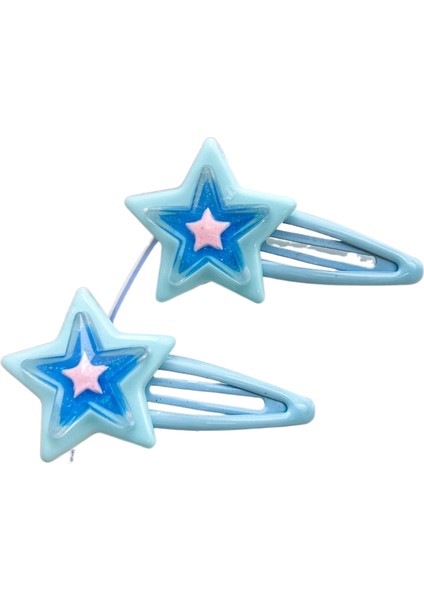 Dopamin Şeker Rengi Yıldız Saç Klipsi (Yurt Dışından)