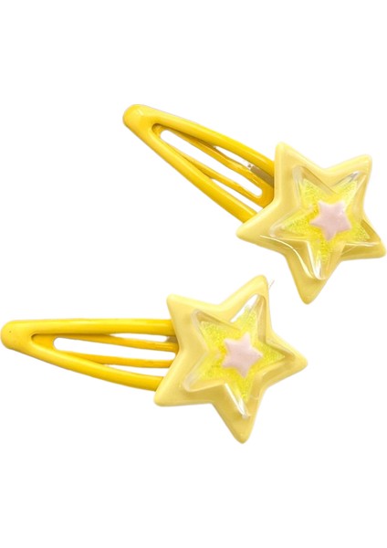 Dopamin Şeker Rengi Yıldız Saç Klipsi (Yurt Dışından)