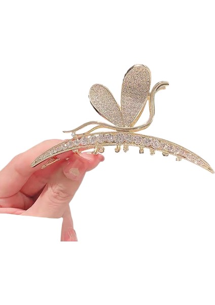 Rhinestone Saçak Plakası Köpekbalığı Klipsi Saç Aksesuarları (Yurt Dışından)