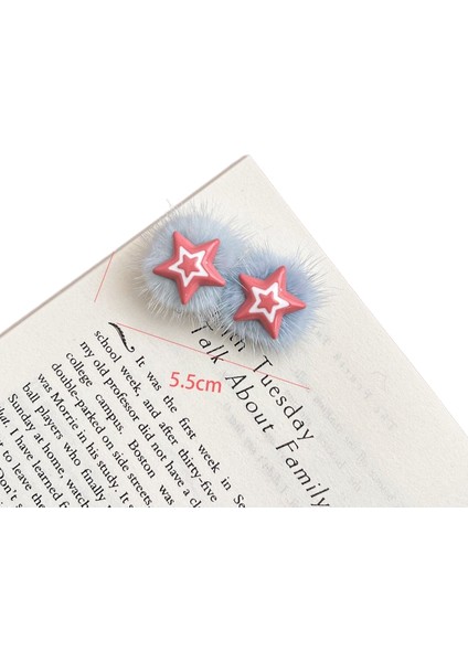 Dopamin Şeker Rengi Yıldız Saç Klipsi (Yurt Dışından)