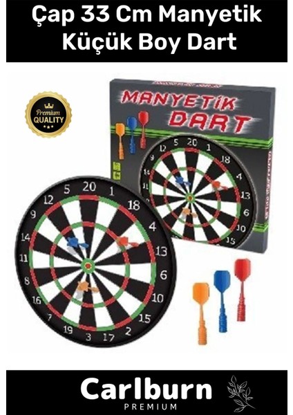 Premium Eğitici Zeka Geliştirici Öğretici Eğlence Aile Manyetik Dart Küçük Boy Çap 33 Cm