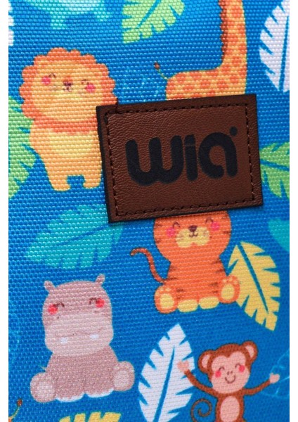 Wia Eğlenceli Baskı Tek Bölmeli Kreş Çanta Turkuaz modelleri