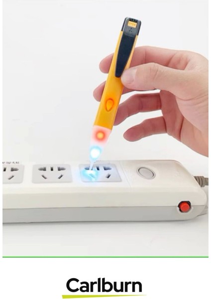 Özel Güvenilir Elektrik Kontrol LED Işıklı Hat Tespit Edici Temassız Kablo Priz Voltaj Test Cihazı modelleri