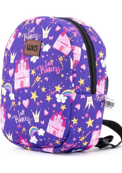 Wia Eğlenceli Baskı Tek Bölmeli Kreş Çanta Mor fiyatları