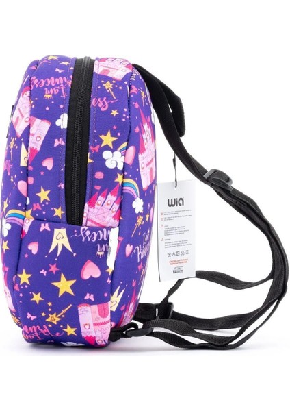 Wia Eğlenceli Baskı Tek Bölmeli Kreş Çanta Mor fırsatları