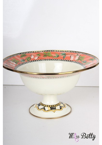 Luxury Emaye Ayaklı Meyvelik 30 cm Paradise Deluxe 1 Adet indirimleri