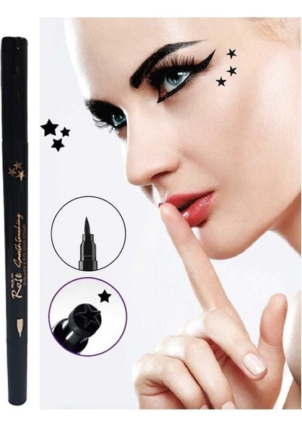Luxury Bir Tarafı Kalem Bir Tarafı Yıldız Figürlü Eyeliner 1 Adet