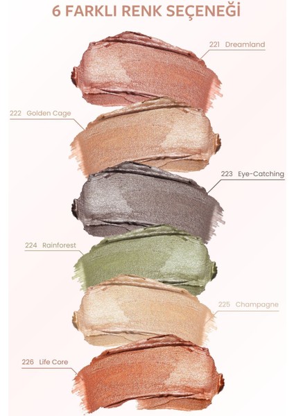 Luxury Glow Liquid Eyeshadow Likid Far NO:226 1 Adet