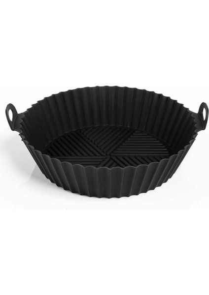 Luxury Airfryer Silikon Pişirme Kalıbı Siyah 1 Adet