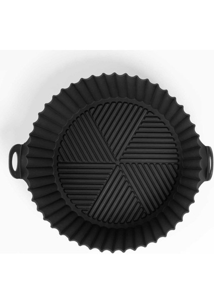 Luxury Airfryer Silikon Pişirme Kalıbı Siyah 1 Adet