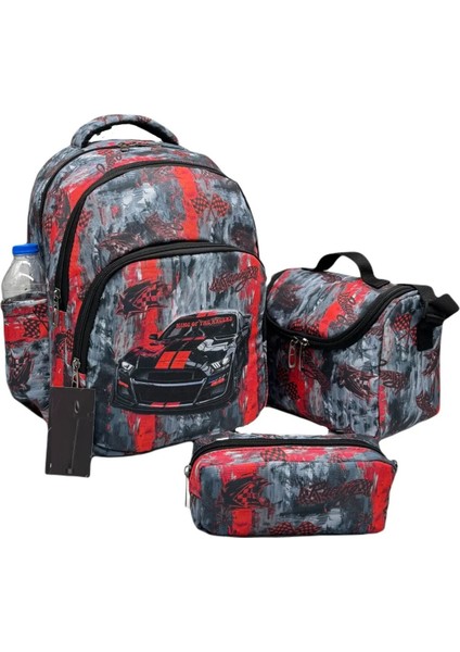 Okul Çantası Erkek Okul Çantası 3lü Okul Çantası Lüx Okul Çantası Çanta+Beslenme+Kalemlik Set