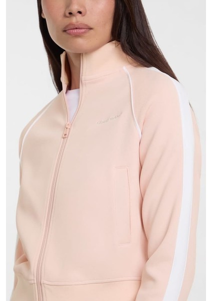 Kadın Gj Tricot Track Fermuarlı Sweatshirt - Pudra Pembe indirimleri