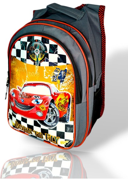 Cars Erkek Çocuk Ilkokul Işıklı Okul Sırt Çantası + Beslenme Çantası