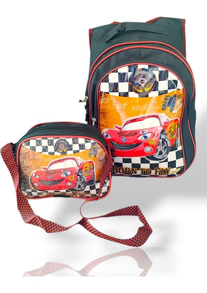 Cars Erkek Çocuk Ilkokul Işıklı Okul Sırt Çantası + Beslenme Çantası fiyatları