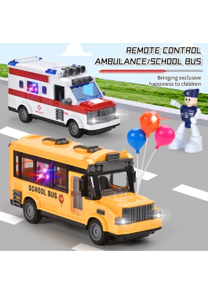 1:30 Rc Araba Uzaktan Kumanda Ambulans Araba Modeli Boys Için Okul Otobüsü Turist Gezi Otobüs Şehir Otobüsü Elektrikli Araba Çocuk Oyuncakları Hediye (Yurt Dışından) modelleri