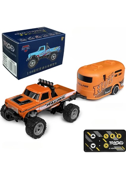Rc 1:64 Tam Ölçekli Masaüstü Uzaktan Kumanda Araba Off-Road Kamyon Mini Tırmanma Araba Mini Rv Alaşım Model Rc Araba Çocuk Oyuncak. (Yurt Dışından)