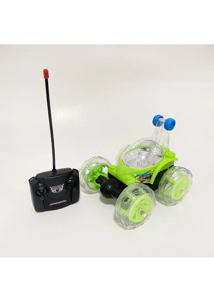 Rc Araba Haddeleme Dublör Araba Sürüklenme Uzaktan Kumanda Araba 360 ° Yuvarlanan Elektrikli Oyuncak Serin Müzik Off-Road Araç Robot Oyuncaklar Boy Çocuk (Yurt Dışından)