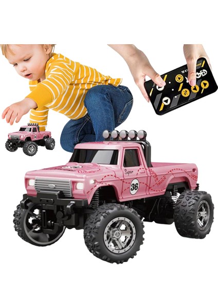 1/64 Off-Road Canavar Kamyon 2.4 Ghz Uzaktan Kumandalı Kamyon Elektrikli Araç Oyuncak Çocuklar Için Noel Doğum Günü Hediyesi (Yurt Dışından) fiyatları