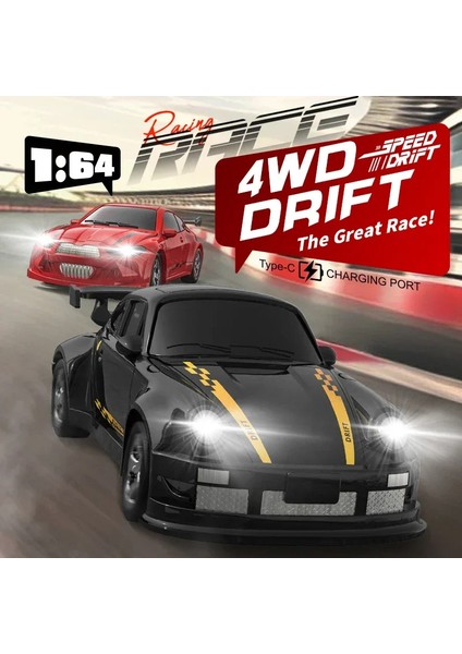 1:64 Yüksek Hızlı Rc Drift Araç Arabalar Ng 4WD Uzaktan Kumanda Araba Yarışı Hediye Yarışması Yarış Arabası Erkek Doğum Günü Oyuncak 1/2/3 Adet (Yurt Dışından)