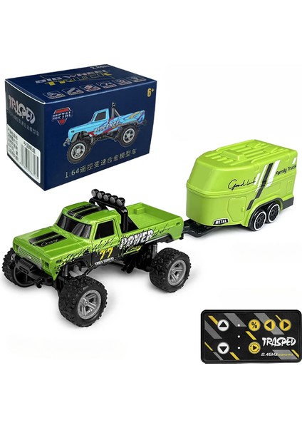 Rc Off-Road Canavar Kamyon 1/64 Uzaktan Kumanda Mini Tırmanma Araba Alaşım Modeli 2.4g Uzaktan Kumanda Elektrikli Oyuncak Off-Road Araç (Yurt Dışından)