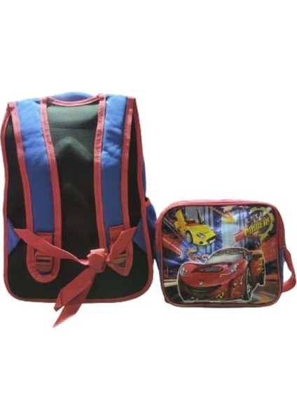 Ortaokul Erkek Yarasa Üç Gözlü Sırt ve Beslenme Çanta ST00343 - Mavi - Tek Ebat fiyatları