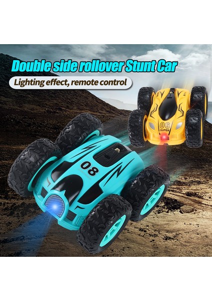 2.4g Mini Rc Araba Yüksek Hızlı Çift Taraflı Sürüklenme Dublör 360 Derece Damperli Kamyon Işık Bomba 4WD Sürücü Atlama Çocuk Oyuncakları (Yurt Dışından) modelleri
