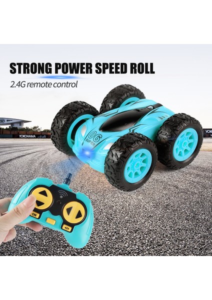 2.4g Mini Rc Araba Yüksek Hızlı Çift Taraflı Sürüklenme Dublör 360 Derece Damperli Kamyon Işık Bomba 4WD Sürücü Atlama Çocuk Oyuncakları (Yurt Dışından) fırsatları