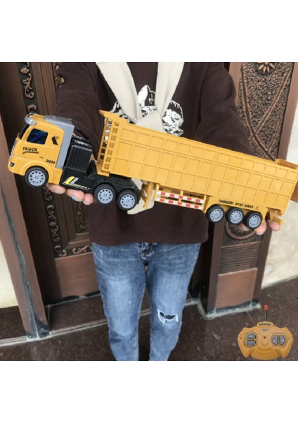 Rc Mühendislik Araba Rc Araba Traktör Elektrikli Ağır Taşıma Kamyonu Damperli Kamyon Çocuk Uzaktan Kumanda Trafik Araba Modeli Oyuncak (Yurt Dışından)