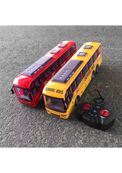 1/30 Rc Otobüs Elektrikli Uzaktan Kumanda Araba Işık ile Tur Otobüsü Okul Şehir Modeli 27 Mhz Radyo Kontrollü Makine Oyuncaklar Boys Çocuklar Için (Yurt Dışından)