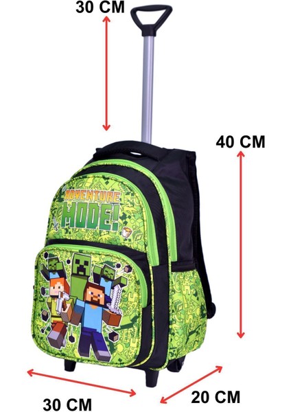 Çekçekli Yeşil Oyun Baskılı, Ortopedik Sırt Özellikli, Ilkokul Çantası + Beslenme Çantası indirimleri