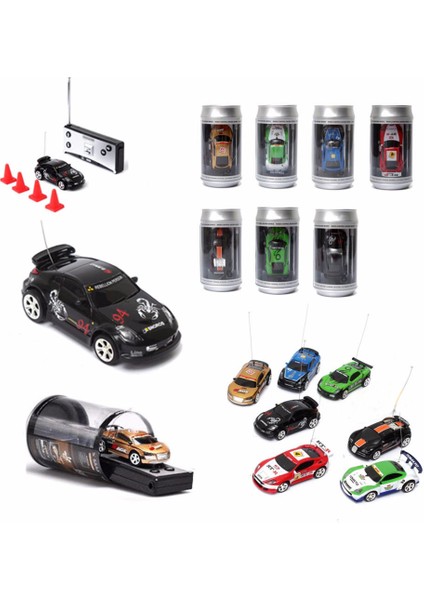 1/58 Mini Can Araba Uzaktan Radyo Kontrol Mini Yarış Rc Araba 27MHZ/40MHZ (Yurt Dışından)