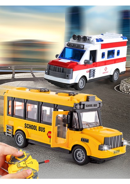Çocuk Oyuncak Uzaktan Kumanda Araba Okul Otobüsü Modeli Kapıyı Açabilirsiniz 1:30 Işıkları Elektrikli Uzaktan Kumanda Araba Yılbaşı Hediyeleri (Yurt Dışından) fırsatları
