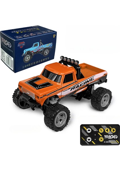 Rc Off-Road Canavar Kamyon 1/64 Uzaktan Kumanda Mini Tırmanma Araba Alaşım Modeli 2.4g Uzaktan Kumanda Elektrikli Oyuncak Off-Road Araç (Yurt Dışından)