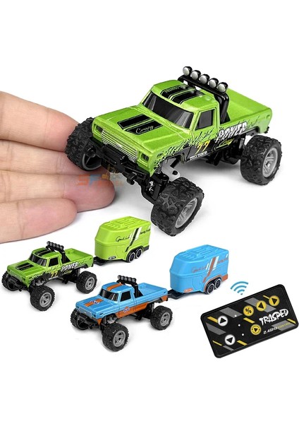 Rc Off-Road Canavar Kamyon 1/64 Uzaktan Kumanda Mini Tırmanma Araba Alaşım Modeli 2.4g Uzaktan Kumanda Elektrikli Oyuncak Off-Road Araç (Yurt Dışından)