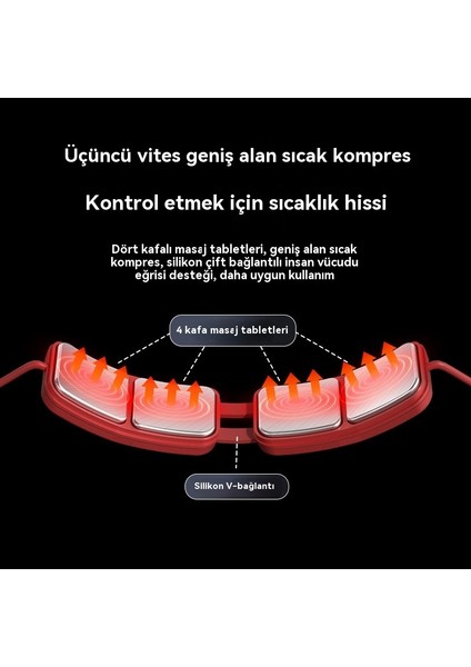 Omuz ve Boyun Fizyoterapi Nabız Sıcak Kompres Servikal Masaj Cihazı (Yurt Dışından)