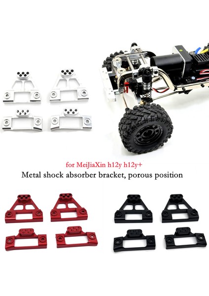 Meijiaxin H12Y Rc Araba Için Uygundur Çerçeve Yükseltme Parçaları Metal Amortisör Braketi Gözenekli Pozisyon Ayarı Modifikasyon (Yurt Dışından)