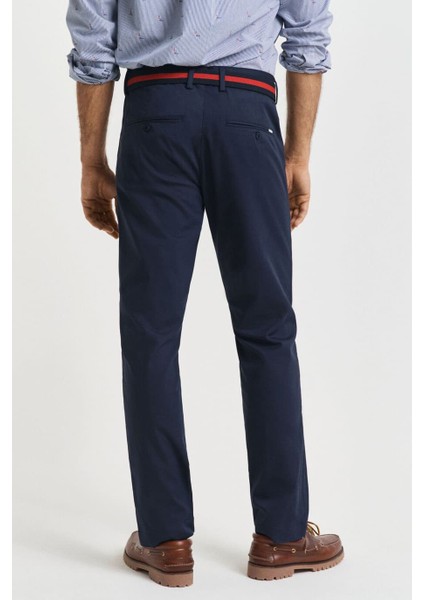 Erkek Slim Sports Chinos Pantolon - Lacivert fiyatları
