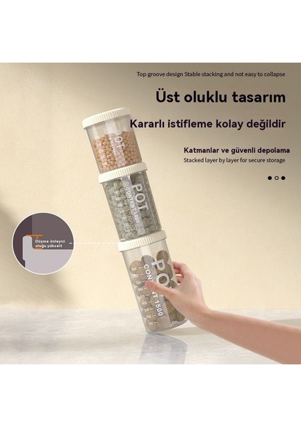 1500 ml Ev Mutfak Yeni Döner Sızdırmaz Sızdırmaz Kavanoz (Yurt Dışından) modelleri