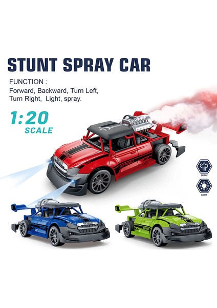 Çocuk Boy 1/20 Mini Rc Araba 2.4g Uzaktan Kumanda Araba Kamyon Işık Duman Sprey Elektrikli Araba Radyo Kontrollü Makine Modeli Oyuncaklar (Yurt Dışından) modelleri