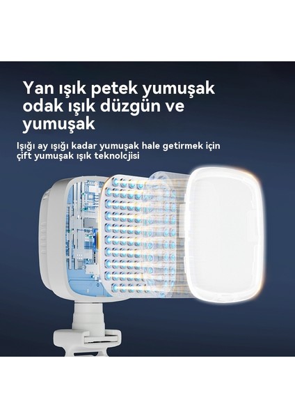 Taşınabilir Cep Selfie Canlı Cep Telefonu Aydınlatması Klipslenebilir (Yurt Dışından)