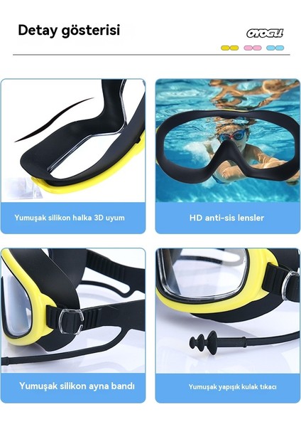 Yeni Silikon Çocuklar Için Anti-Sis Sıkı Uydurma Göz Koruması Yüzme Gözlüğü (Yurt Dışından) indirimleri