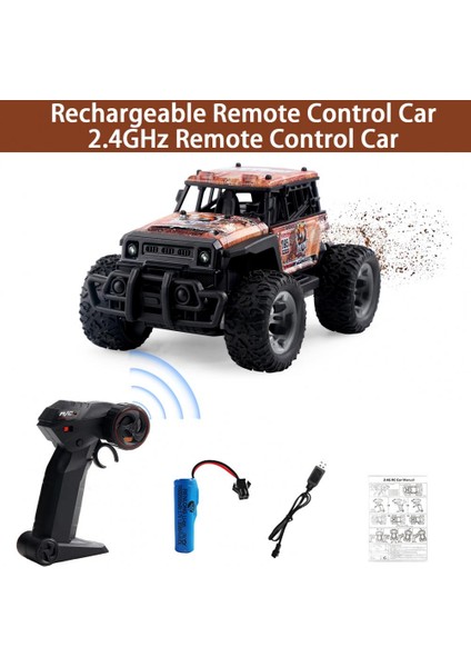Çocuklar Uzaktan Kumanda Araba Şarj Edilebilir Uzaktan Kumanda Off-Road Araba ile LED Işık Çocuklar Için 2.4ghz Rc Kamyon ile 4 Için Toddlers (Yurt Dışından) fırsatları