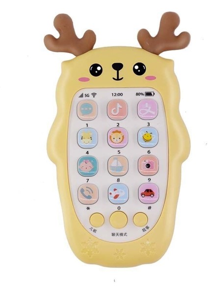 Bebek Isırmak Diş Kaşıyıcı Müzik Oyuncak Hikaye Makinesi Şarj Telefon (Yurt Dışından)