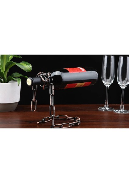 Avrupa Tarzı Yaratıcı Süspansiyon Demir Sanat Şarap Rafı Süspansiyon (Yurt Dışından) fırsatları