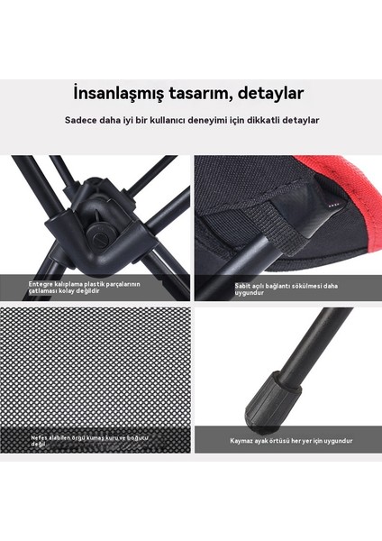 Açık Oyun Kamp Katlanabilir Taşınabilir Rahat Plaj Sandalyesi (Yurt Dışından)