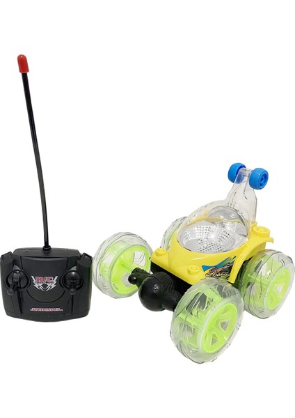 Rc Araba Haddeleme Dublör Araba Sürüklenme Uzaktan Kumanda Araba 360 ° Yuvarlanan Elektrikli Oyuncak Serin Müzik Off-Road Araç Robot Oyuncaklar Boy Çocuk (Yurt Dışından)