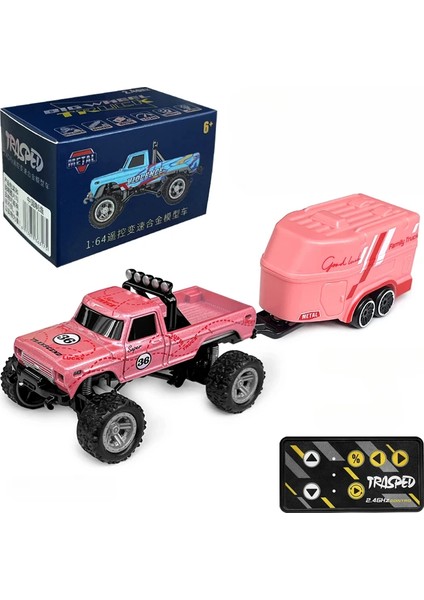 Rc 1:64 Tam Ölçekli Masaüstü Uzaktan Kumanda Araba Off-Road Kamyon Mini Tırmanma Araba Mini Rv Alaşım Model Rc Araba Çocuk Oyuncak. (Yurt Dışından)