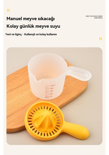 Mutfak Manuel Ölçek ile Elle Kavrama Limon Suyu Ayırıcı (Yurt Dışından)